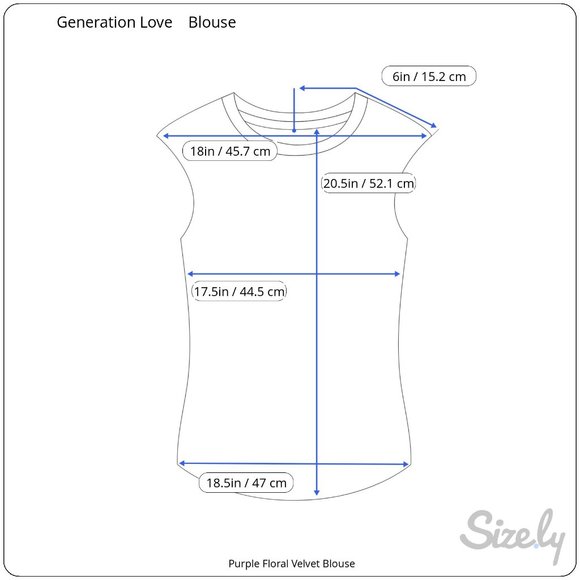 NWOT GENERATION LOVE Purple Velvet Floral Puffed Short Sleeve Blouse Size XS - Picture 12 of 12